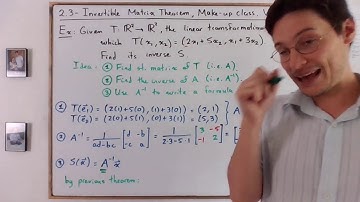 NYC - 2.3 Make Up - Example with and Invertible Linear Transformation