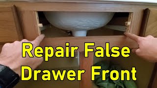 Repair False Drawer Front 🛠🧰😩 @JamesBondJB007 @HomeDepot @harborfreight