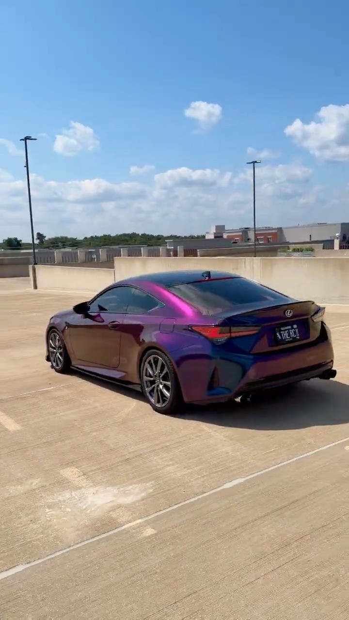 3M's Gloss Flip Deep Space Wrap on a Lexus RC 350 F Sport #lexus