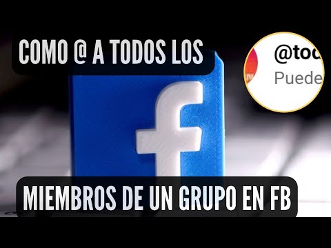 Video: ¿Cómo notifico a todos en un grupo de Facebook?