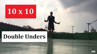 TABATA-style Jump Rope Training for Fat Loss & Fitness: 10 sets of 10 Double Unders