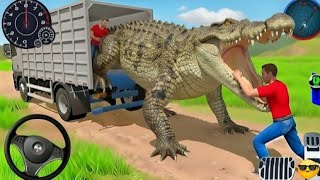 Gioco di guida di camion per il trasporto di animali in 3D - Camion per il trasporto di animali 2... screenshot 2