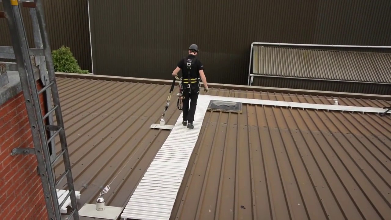 A Rooftop Safe Transfer using Horizontal Latchways device YouTube