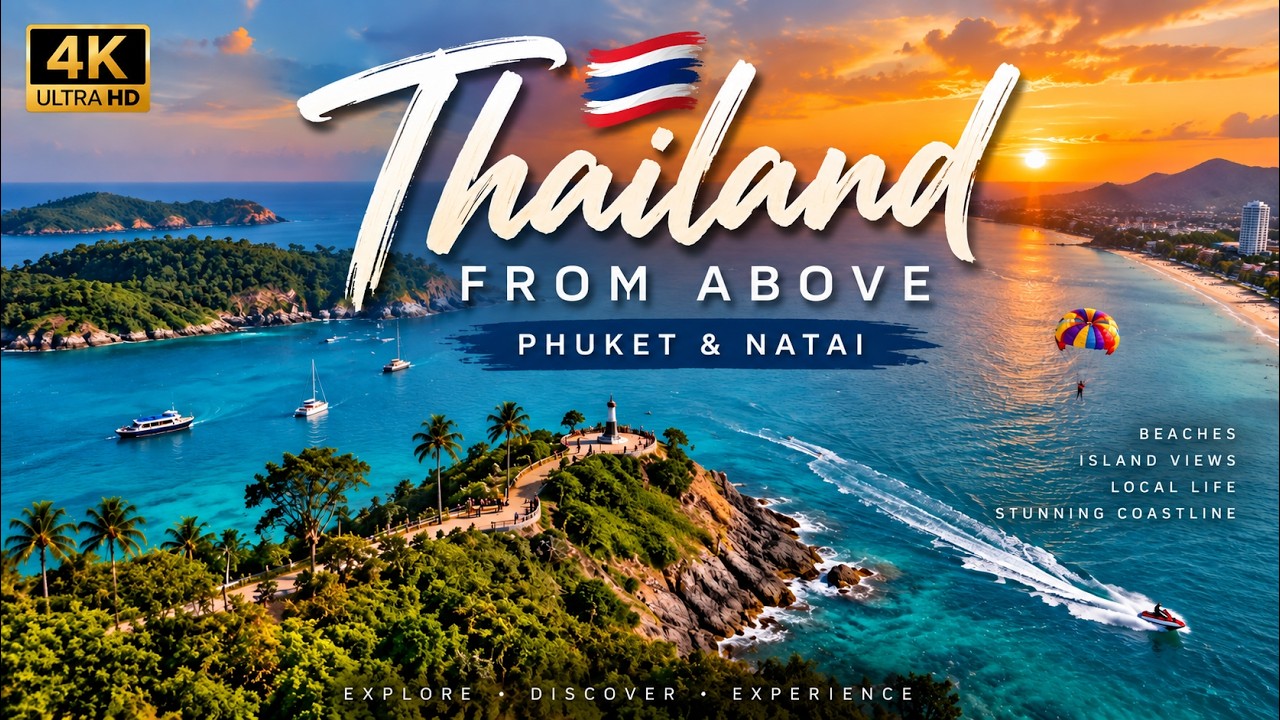 Thailand 🇹🇭 From Above | Phuket & Natai's Stunning Coastline | 4K Cinematic Drone