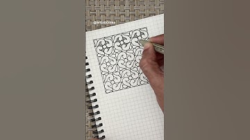 Grid pattern #arttutorial #art #dailyart #zentangledoodle #grid #penart #zentangleartist