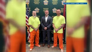 MCSO: Incarcerated men on work release help save city worker trapped under mower that fell in pond