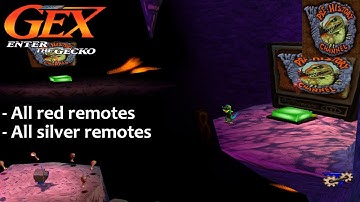 Gex: Enter The Gecko (PSX) - The Pre-History Channel | This Old Cave (All remotes)