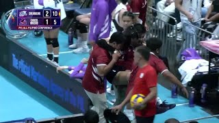 Eya Laure CARRIED OUT OF THE COURT in Set 4 vs. Creamline | 2026 PVL All-Filipino Conference