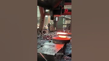 Creating Flanges Using Iron Billet #iron #flange