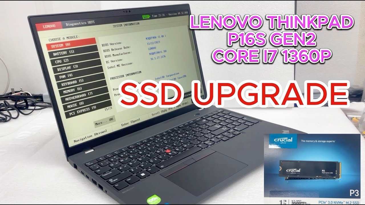 Lenovo ThinkPad P16s i7 1360P SSD Upgrade | 21HKS04L00 | ThinkPad