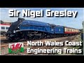 60007 sir nigel gresley on the steam dreams excursion  north wales coast engineering trains