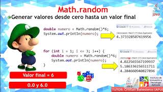 Clase Math y Clase Random para la generacion de numeros aleatorios en JAVA PARTE 1/2 IITA