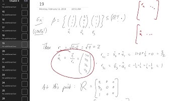 (ALA5) Constructing The QR-Factorization Of A Matrix