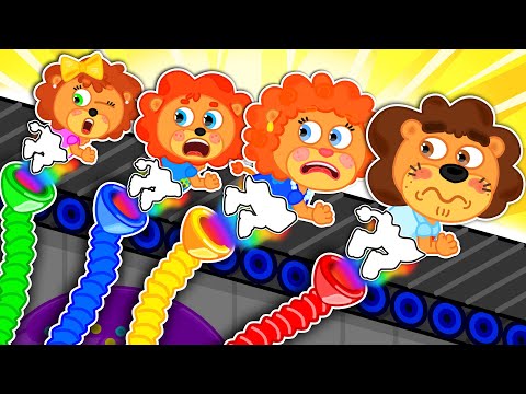 Маша и Леопольд. Цветные линии - Мультик для детей - Lion Family на русском