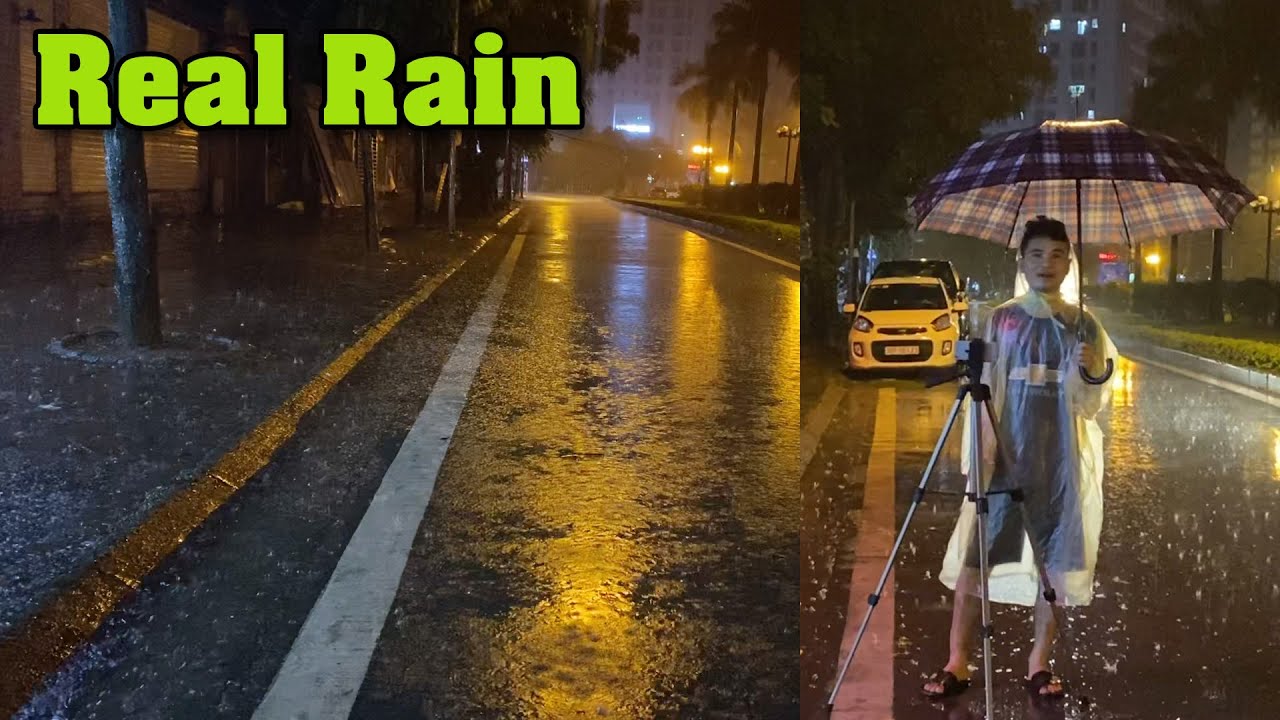 Fall Asleep with Torrential Rain and Thunderstorm Sounds - Heavy Rain Sounds for Sleeping, Relaxing