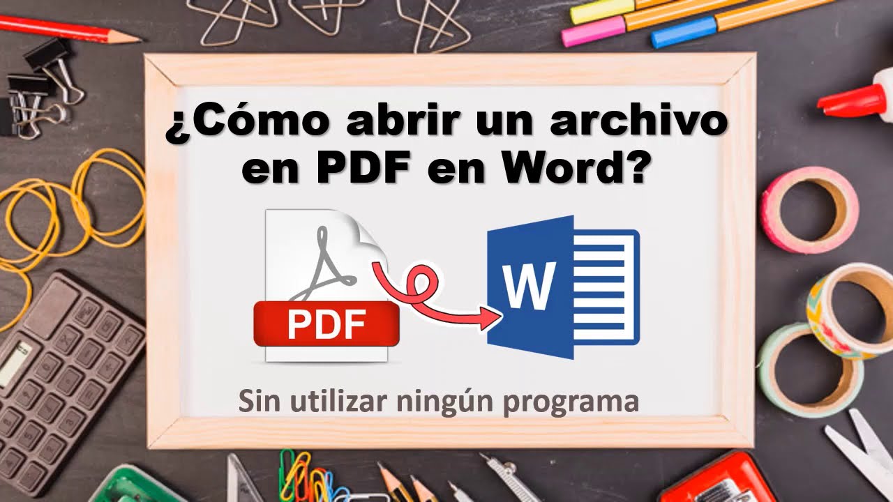 Como abrir un pdf en word