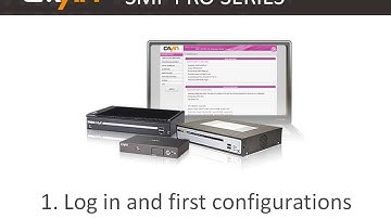 SMP PRO - Login and first configurations
