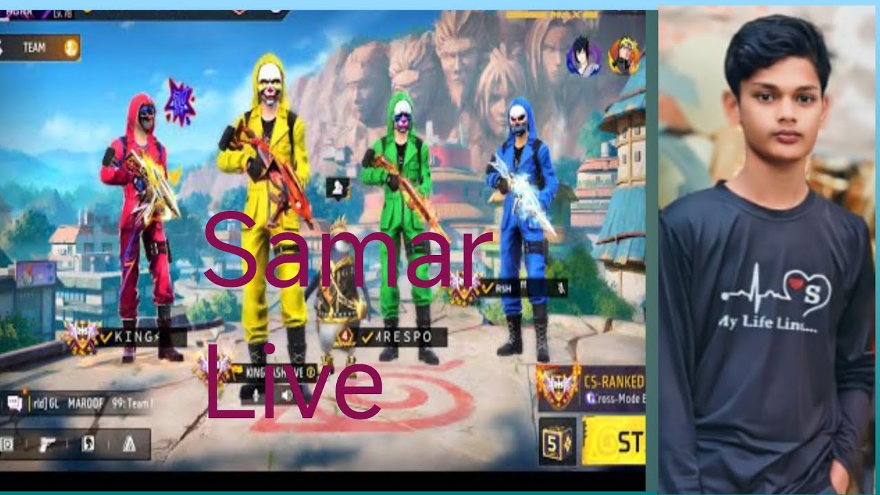 Samar Raza Samar Raza official is live Free fire msx - YouTube