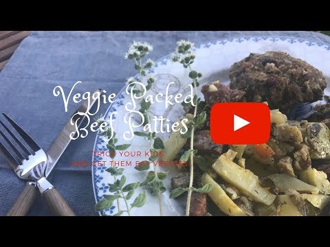 How to make ahead and freeze Veggie Packed BURGER PATTIES