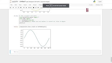 how to plot sin graph in python