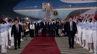 🔴 VERTICE STORICO - IL PRESIDENTE DONALD J. TRUMP ATTERRA IN CINA