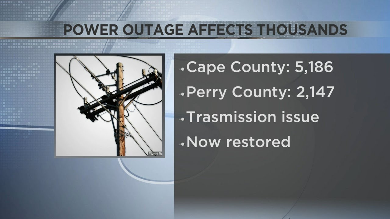 Power Outage Leaves Thousands in Dark in Southeast Missouri - YouTube