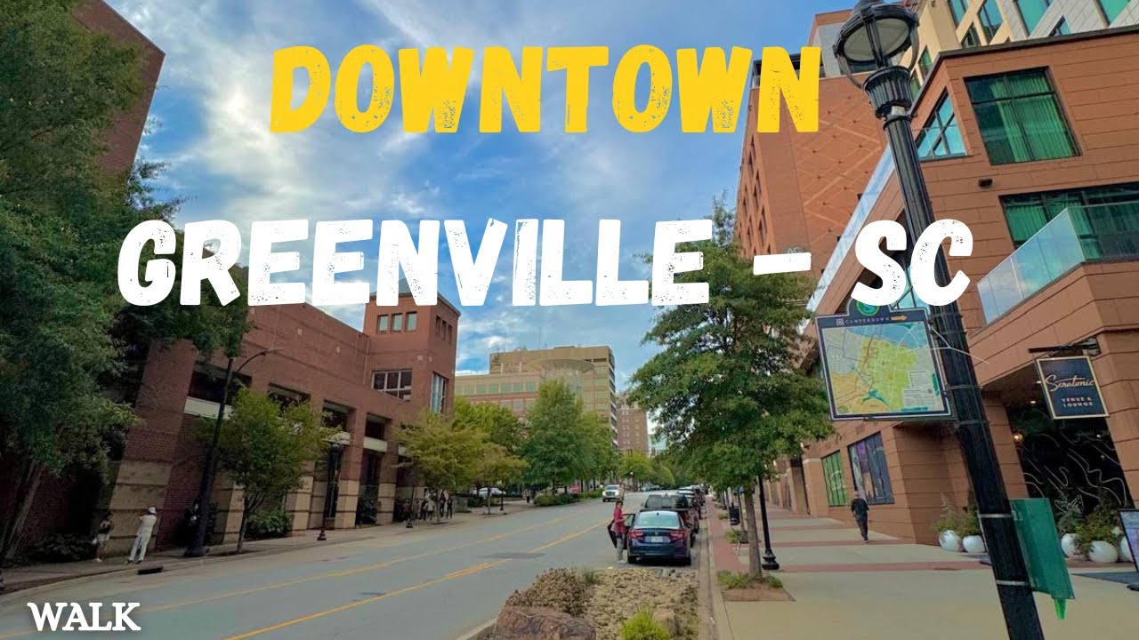 🌄 Greenville, South Carolina | Walking Tour | Downtown | Main Street