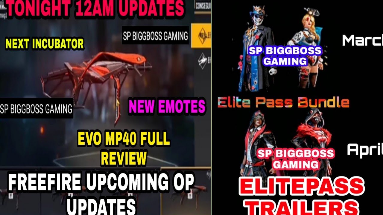 TONIGHT 12AM UPDATES || FREEFIRE NEW OP UPDATES || OB26 ALL INFO