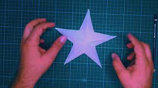 كيف تصنع نجمة مجسمة من الورق - How to make a Star of paper