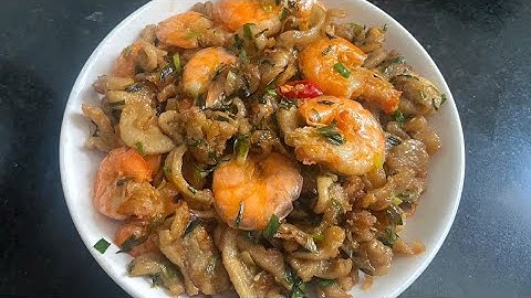 #vlog 12 || Tôm Rang tóp Mỡ mặn ngọt đơn giản mà ngon.