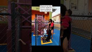 Rihanna & her kids visit her childhood home on Rihanna drive in Barbados 😍