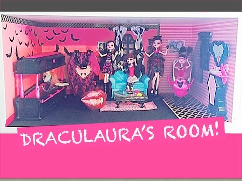 how to make a monster high doll room for draculaura