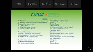 Conservation and Natural Resources Advisory Council Meeting -- Wednesday, September 28 2022