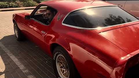 1980 Pontiac Firebird 403 V8 start up and rev video in Dubai UAE! Muscle cars rule!
