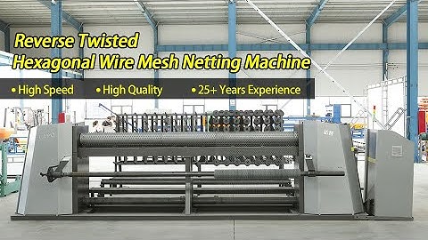 CNC Straight and Reverse Hexagonal Wire Mesh Mesh Netting Machine Sold to Brazil
