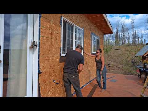 The Start Of Our Off Grid Cabin Siding!