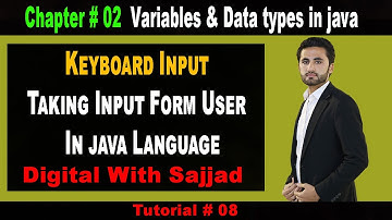 Taking input form user in java | hot to get input through keyboard  | Java Tutorial 8