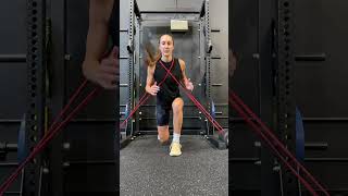 Band Resisted Alternating Jumping Lunges
