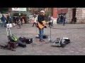 Keane, Somewhere Only We Know, cover by Rob Falsini - busking in the streets of London, UK