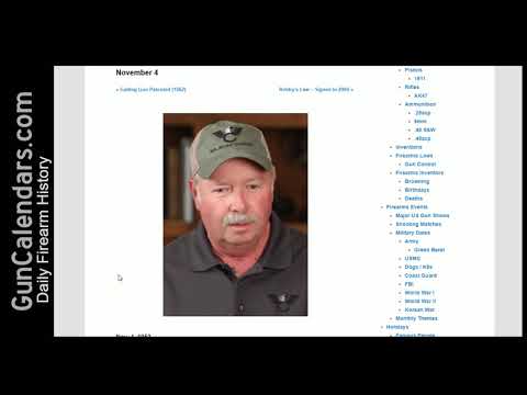 Bill Wilson (born) Gatling Gun Patented (1862) - Nov 4 on Gun Calendars.com