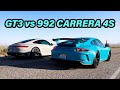 Porsche GT3 VS NEW 992 Carrera 4S