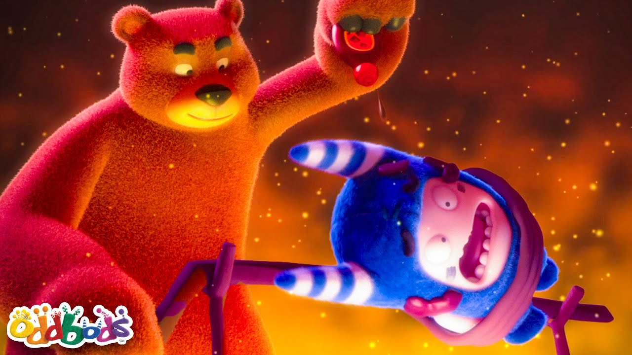 クマの攻撃 👾 Oddbods 日本語 👾 オッドボッズ 👾 子供向けアニメ