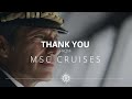 Thank you from MSC Cruises