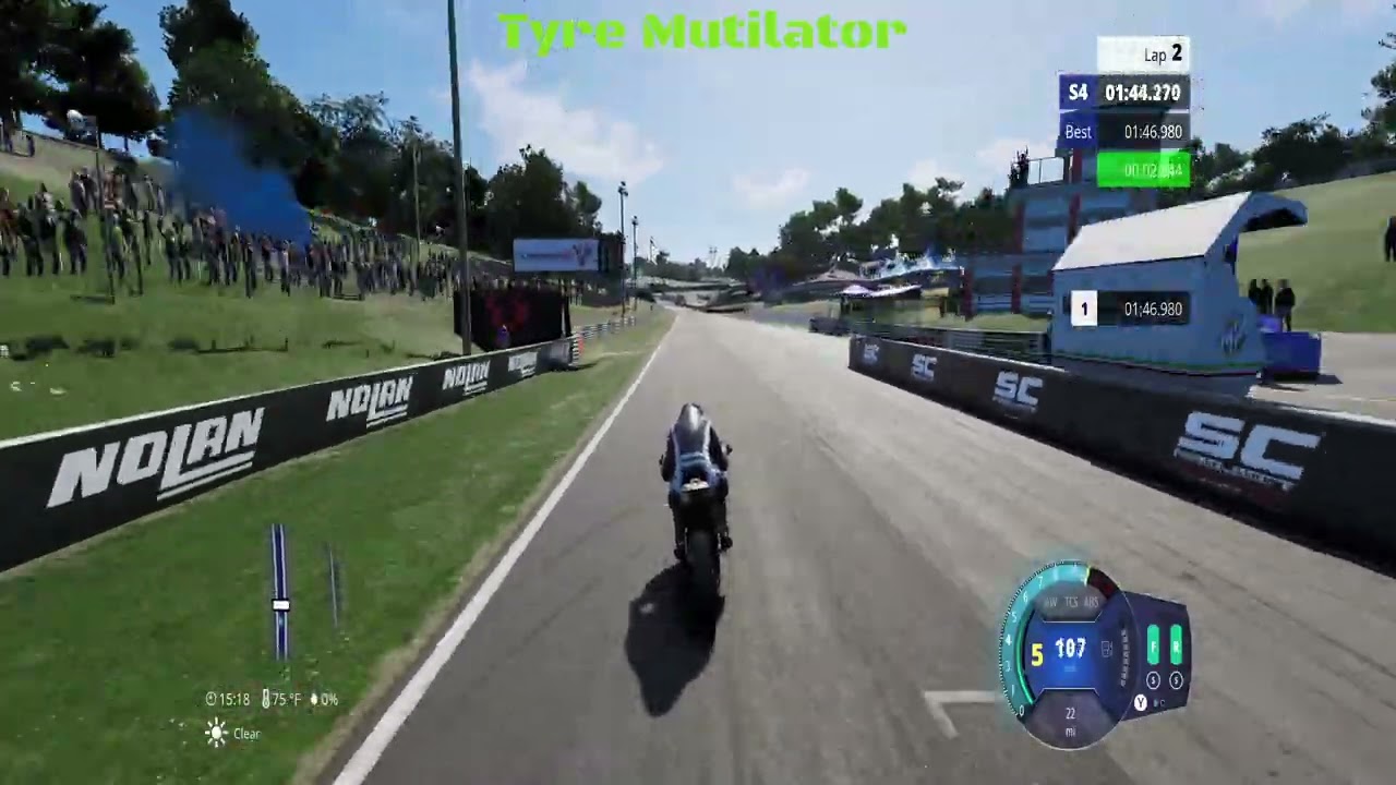 Ride 6 test round cadwell park ktm390 race