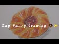 Sweet Pastry Colour Pencil Art 🍒