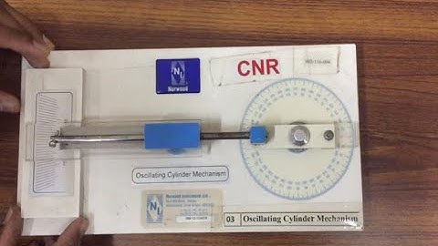 oscillating cylinder engine mechanism| MOM-2 Lab | EXP 8-2  KINEMATICS OF MACHINES