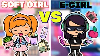 ¿Cuál te gusta más? SOFTIE GIRL o E GIRL Makeover y Rutina en Toca Boca con Ruth screenshot 2