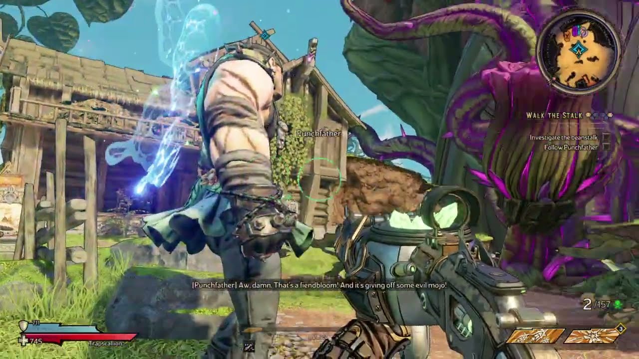 Tiny Tina's Wonderlands: 42 - Side: Walk The Stalk: Pick up magic bean ~ Pick up Punchfather