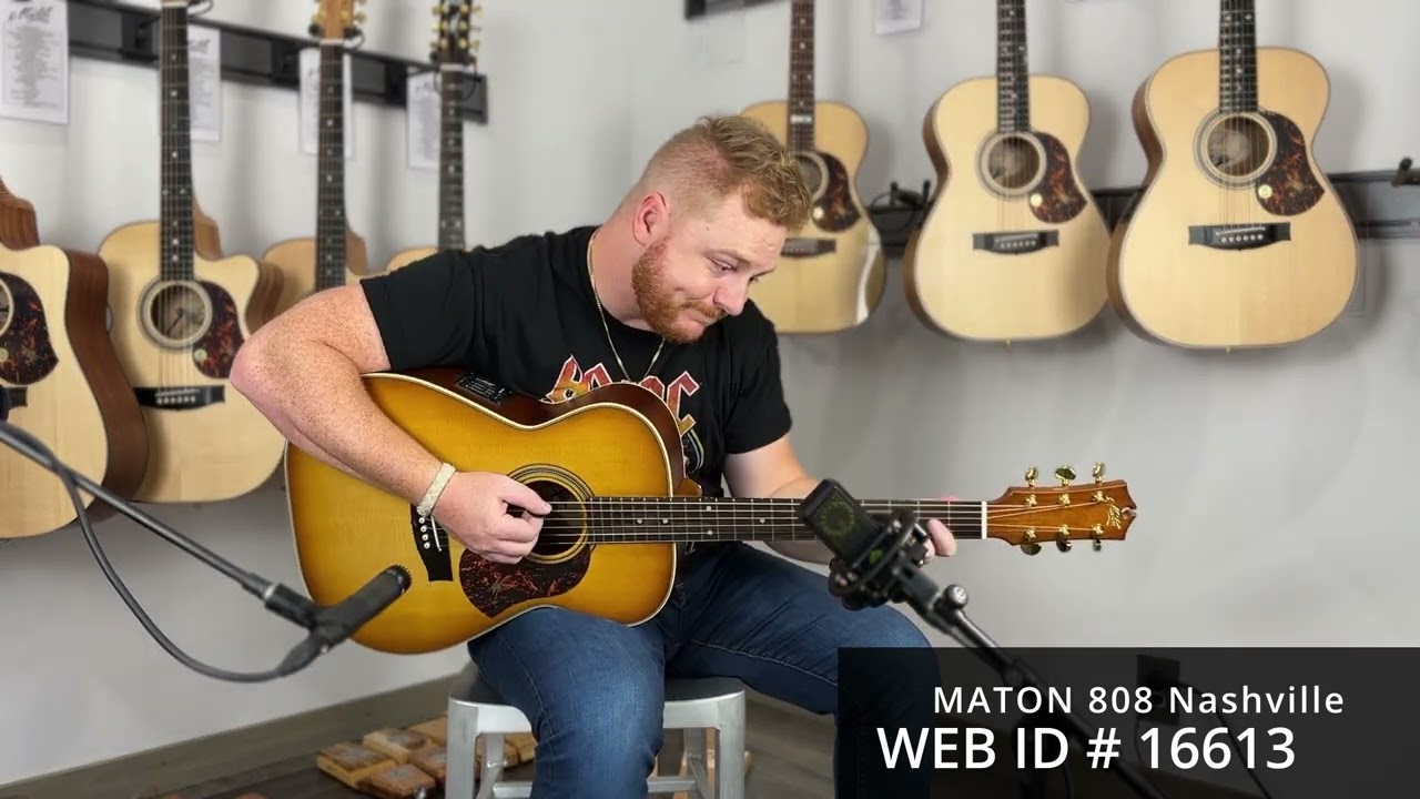 Maton Guitars 808 Nashville #16613 - YouTube