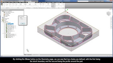 InventorCAM iMachining Getting Started - 2D Example: Outside shape machining